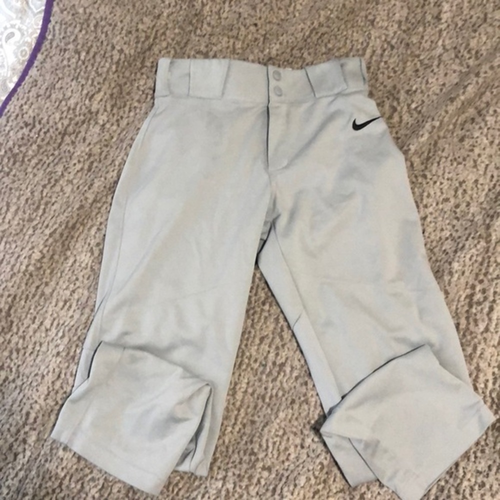 Nike baseball youth XL grey dri fit pants NWOT